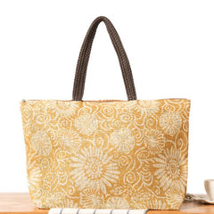 Large Capacity Beach Bag Casual Straw Bag One Shoulder Woven Bag