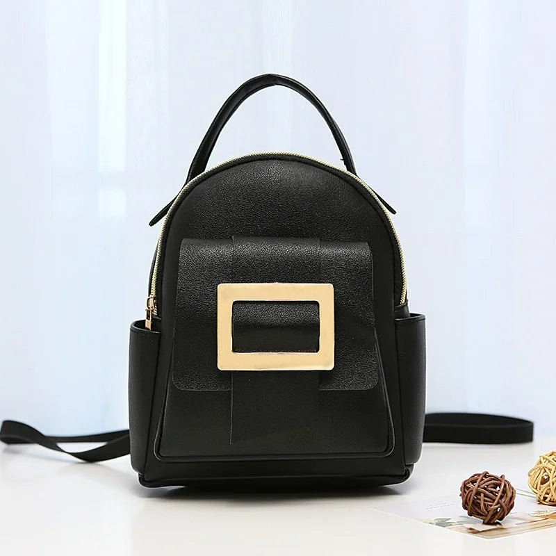 Leather Backpack Women's Small Shoulder Bag