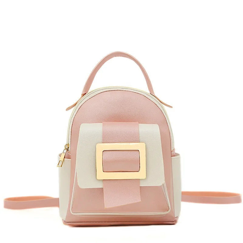 Leather Backpack Women's Small Shoulder Bag