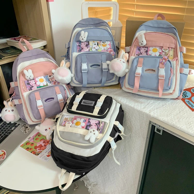 Large Capacity School Backpack for Teenage Girls