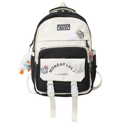 Waterproof Teen Girls Backpack Large Capacity Laptop Travel Bag
