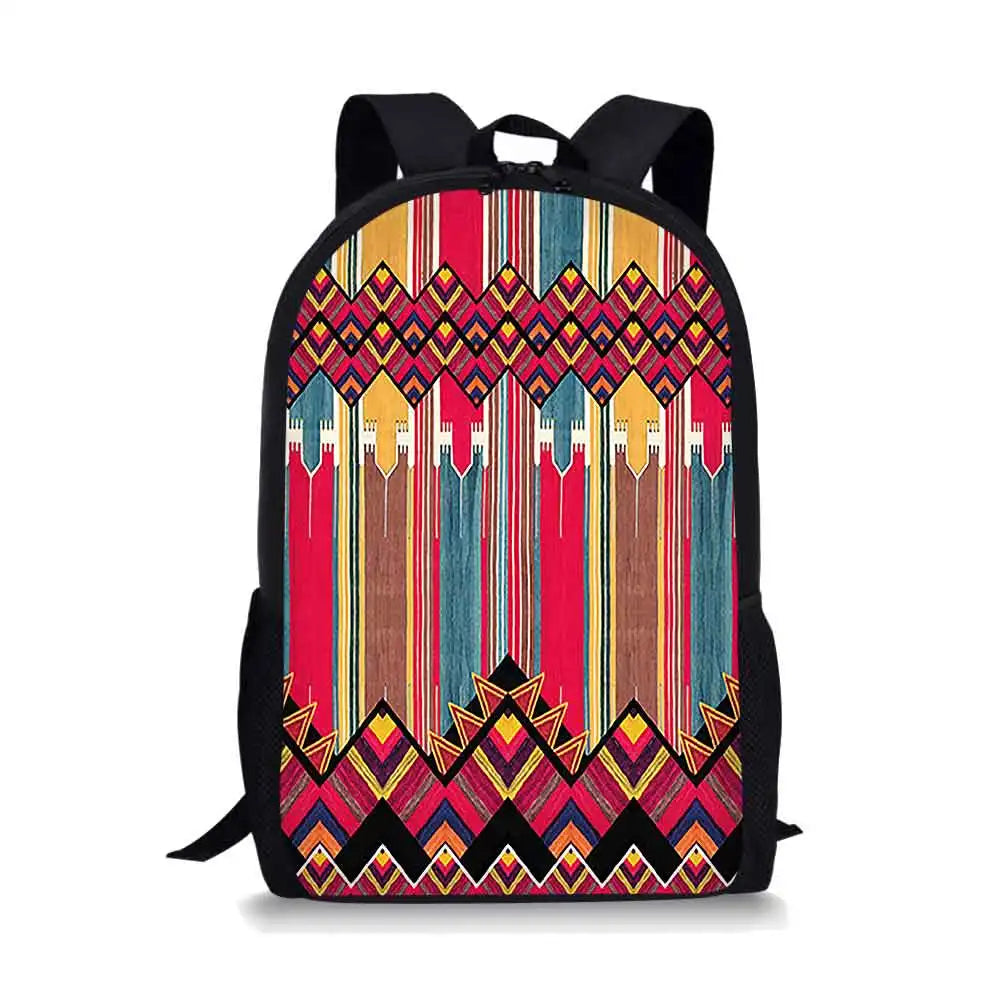 Stripe Schoolbag Student School Backpack Waterproof Bagpack Capacity