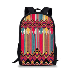 Stripe Schoolbag Student School Backpack Waterproof Bagpack Capacity