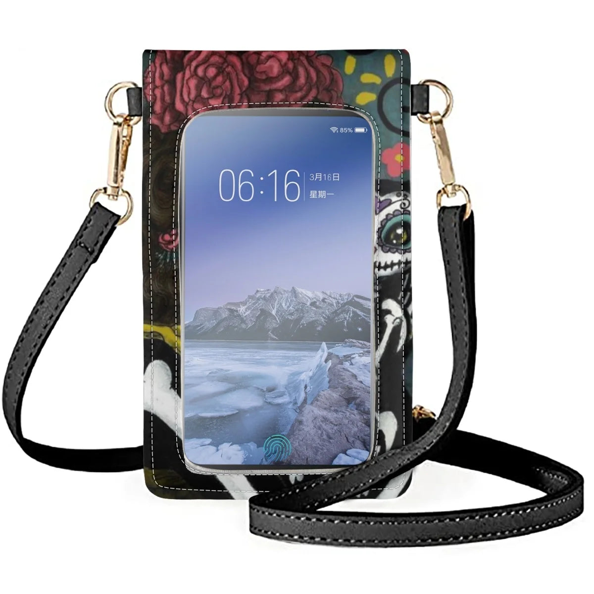Coloranimal Skull Girl Clown Freaky Doll Personality Ladies Casual Phone Bags