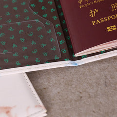 Colorful Marble Style Passport Cover Waterproof Passport Holder Travel Cover