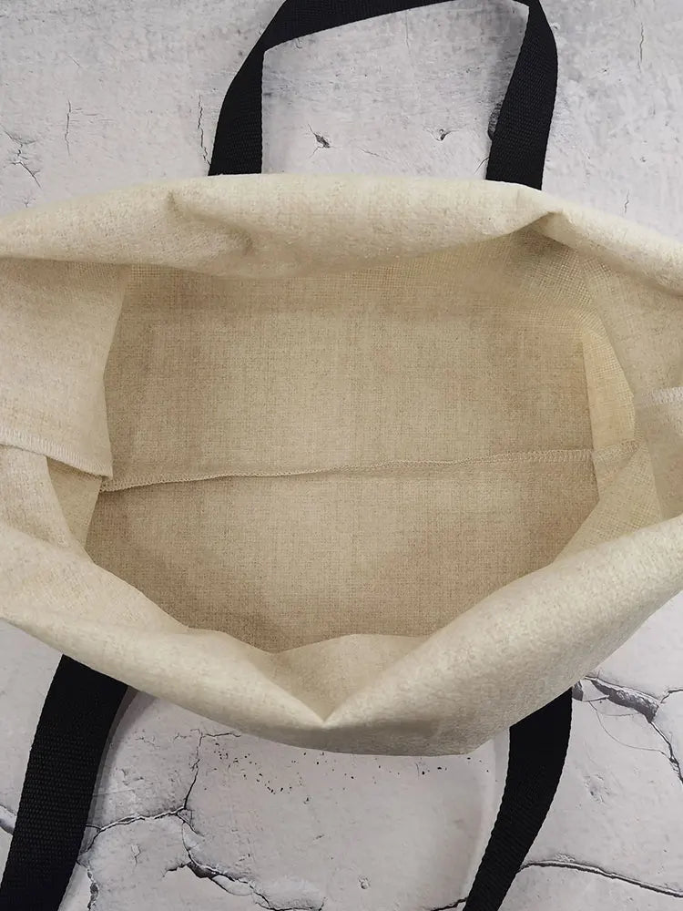 Leopard Printed Linen Bag Retro Casual Shopping Bag