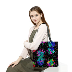 Colorful Print Handbag Foldable Tote Bag Women Shoulder Bag