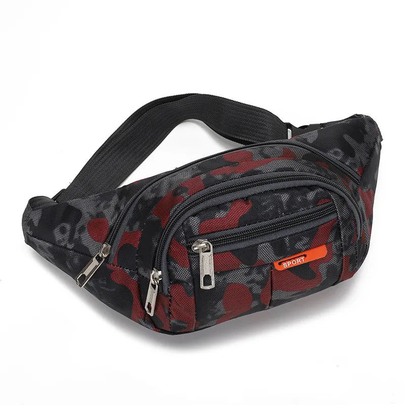 Printed Waist Bag Pillow-shaped Women's Pockets Hip Belt Bag