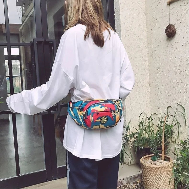 Colorful Waterproof Waist Bag for Travel