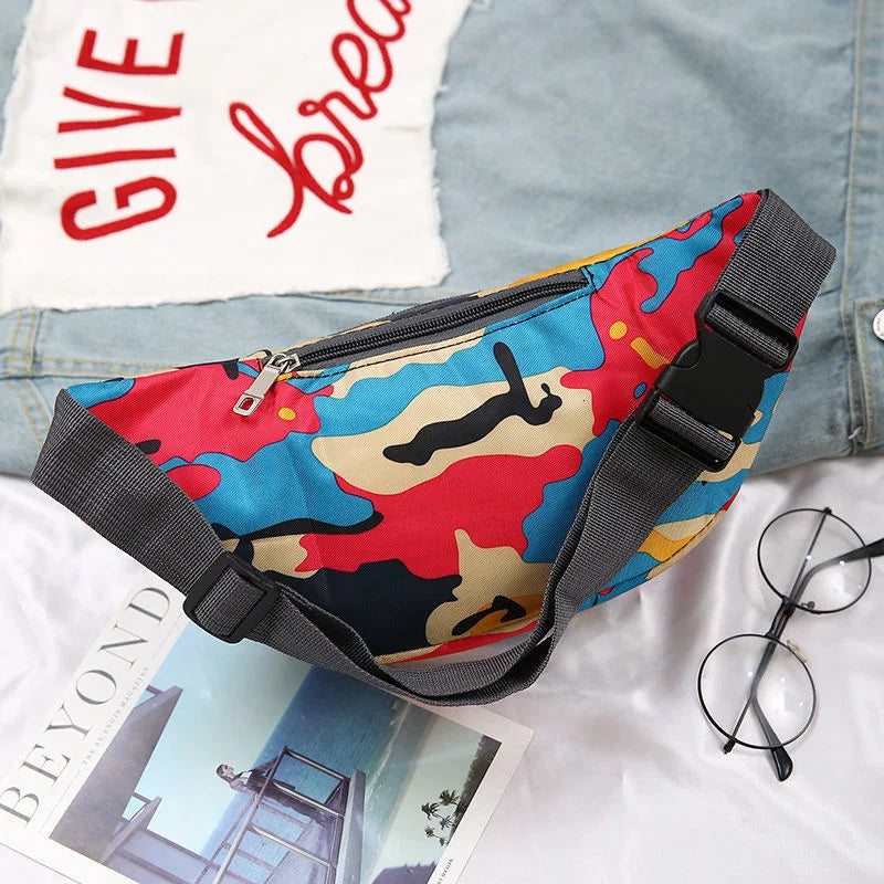 Colorful Waterproof Waist Bag for Travel
