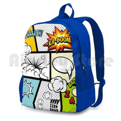 Comic Book Exclamations Hiking Backpack for Kids