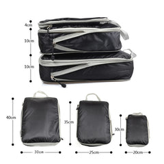 3pc Compression Packing Cube Travel Bag Organizer