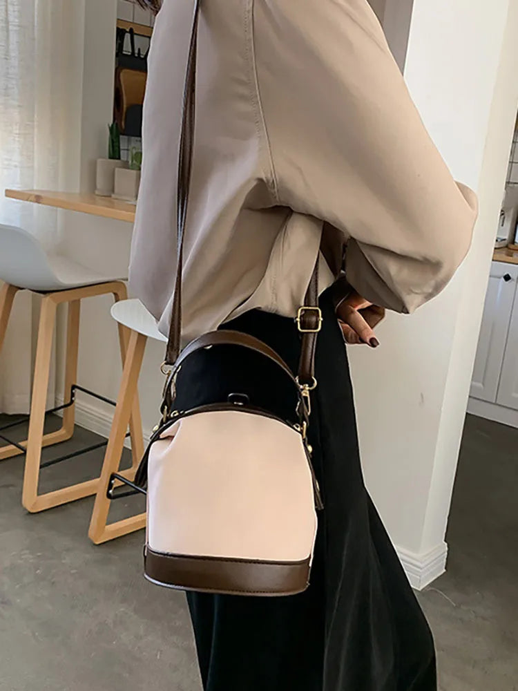 Top Handle Shoulder Crossbody Bag for Women PU Leather Small Handbag