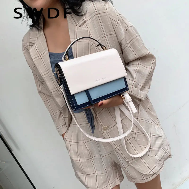 Leather Crossbody Bag for Women Travel Handbag Shoulder Messenger Bag