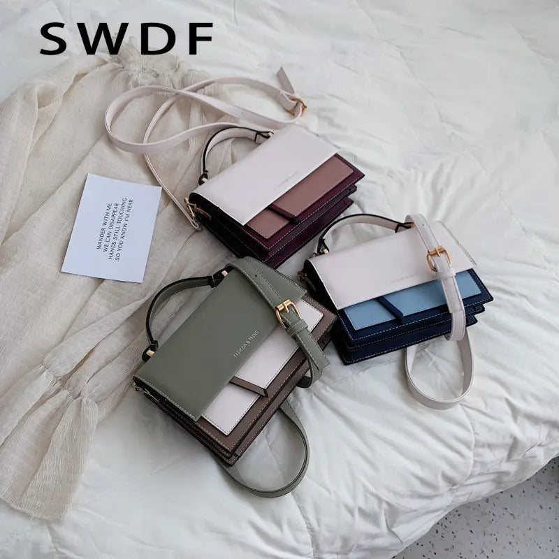 Leather Crossbody Bag for Women Travel Handbag Shoulder Messenger Bag