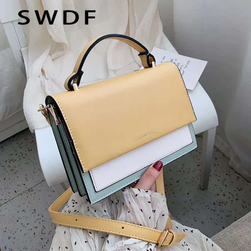 Leather Crossbody Bag for Women Travel Handbag Shoulder Messenger Bag