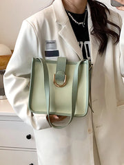 Shoulder Crossbody Bag Women's Square Bucket Totes