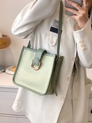 Shoulder Crossbody Bag Women's Square Bucket Totes