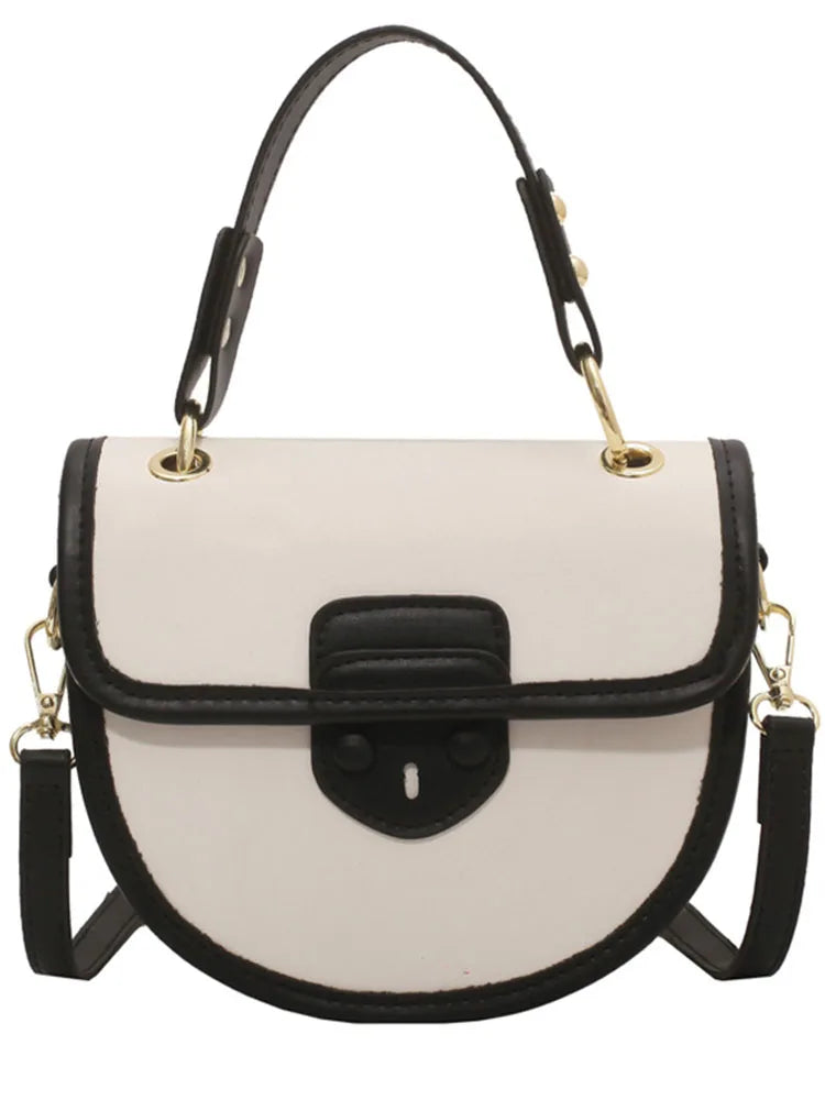 Women's Flap Crossbody Bag Pu Leather Top Handle Shoulder Handbag