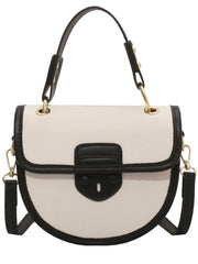 Women's Flap Crossbody Bag Pu Leather Top Handle Shoulder Handbag
