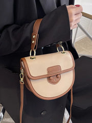 Women's Flap Crossbody Bag Pu Leather Top Handle Shoulder Handbag