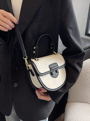 Women's Flap Crossbody Bag Pu Leather Top Handle Shoulder Handbag