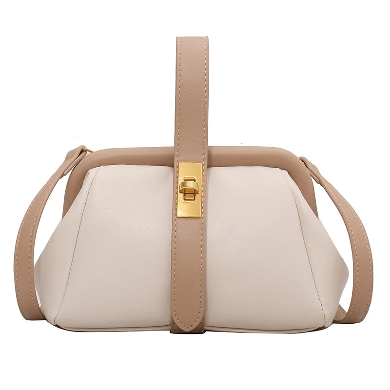 Spring PU Leather Women's Small Tote Handbag Shoulder Messenger Bag Purses