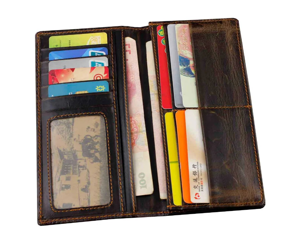 Dragon Real Leather Long Wallet for Men
