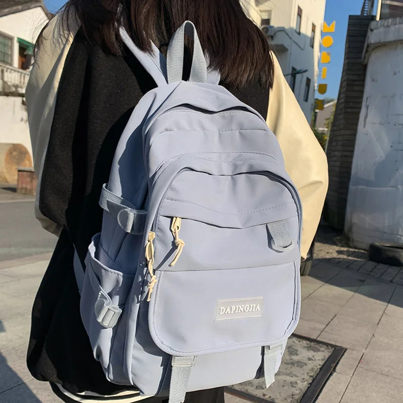Waterproof College Backpack Lady Laptop Book Girl Travel
