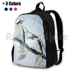 Kookaburras Hiking Backpack Waterproof Camping Nature Decorative