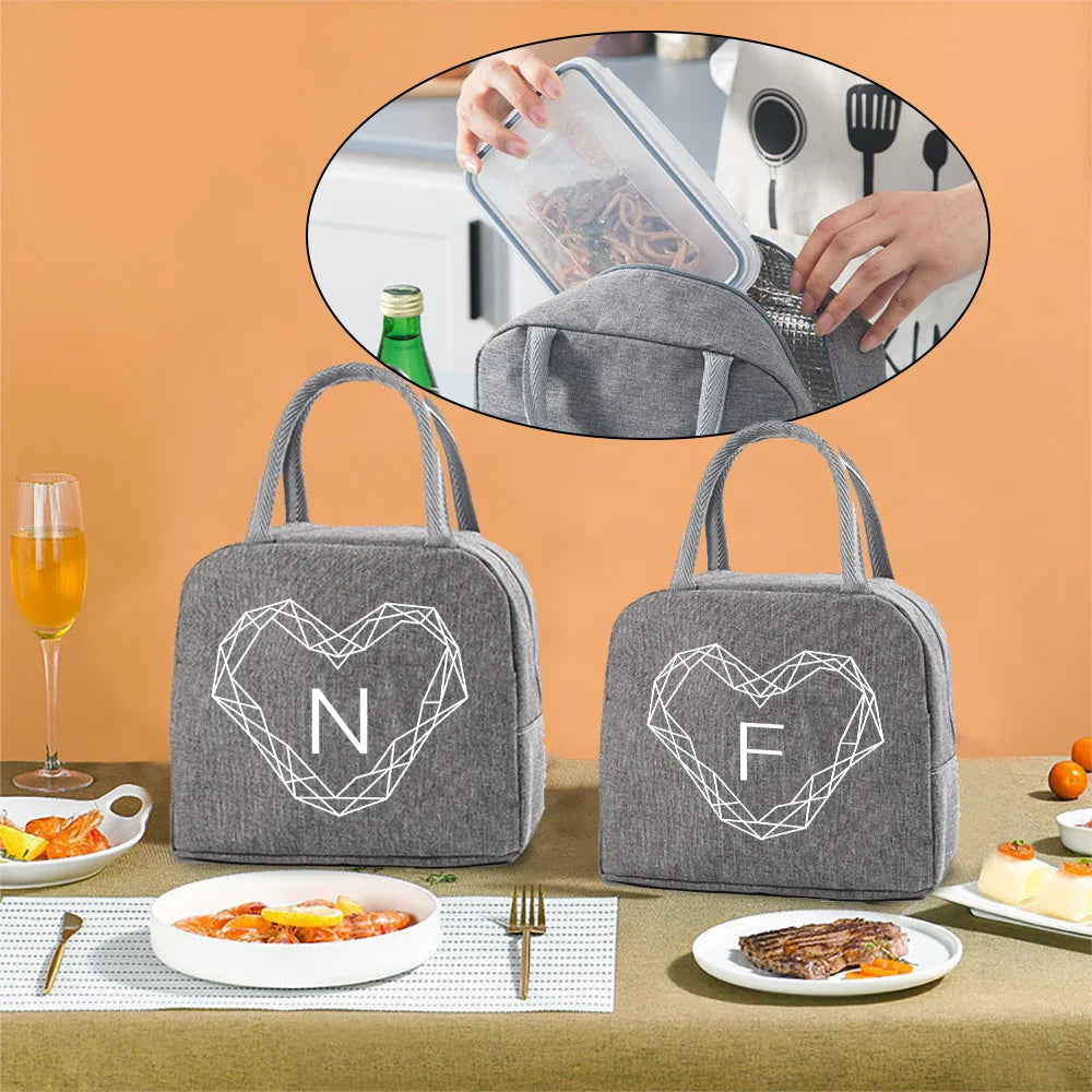 Insulated Thermal Lunch Bag Handbag Women's Picnic Packet