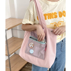 Corduroy Bag Handbags Women Large Shopping Bags