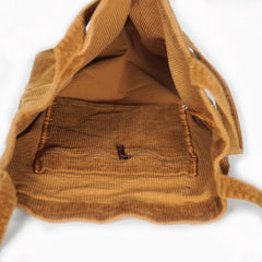 Corduroy Large Capacity Women's Handbag Shoulder Bag Style Leisure Shopping Bags