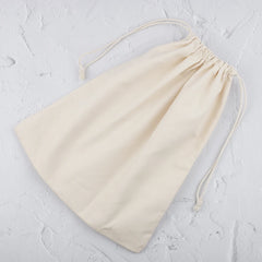 Cotton Canvas Inner Bags Drawstring Pouch Pink Gray Beige