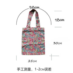 Retro Floral Women Handbags Casual Flower Eco Reusable Shopping Bags