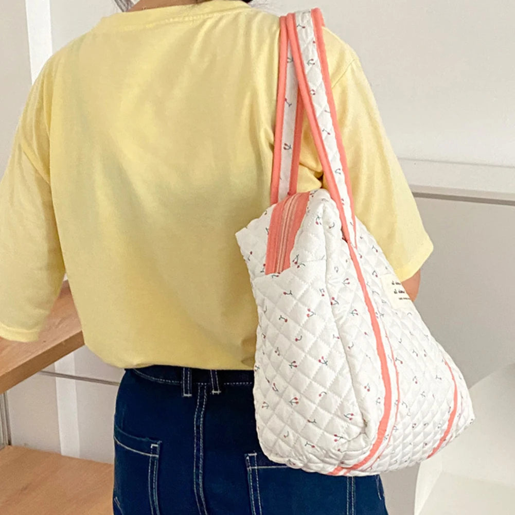 Cotton Ladies Handbags Large Capacity Women Mummy Bag Portable