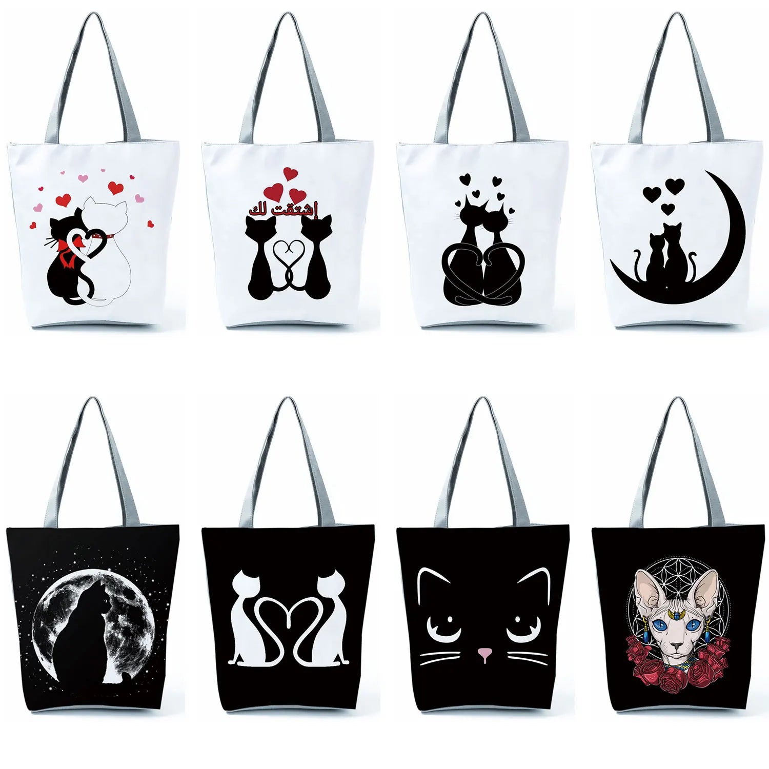 Couple Cat Handbag Shoulder Bags Market Travel Sports Beach