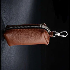 Cow Leather Car Key Wallet Key Case Female Male Zipper Holders