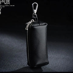 Cow Leather Car Key Wallet Key Case Female Male Zipper Holders