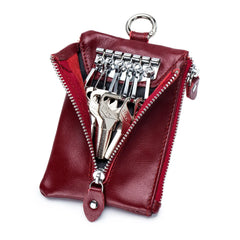 Cow Leather Key Holder Bag Organizer Car Key Case Pouch Wallet
