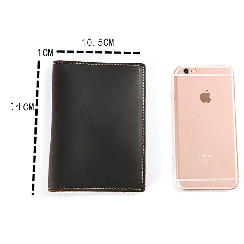 Cow Leather Passport Holder Travel Wallet Covers for Passports Men