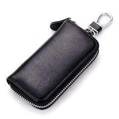 Cow Split Leather Key Holder House Keychain Bag Organizer