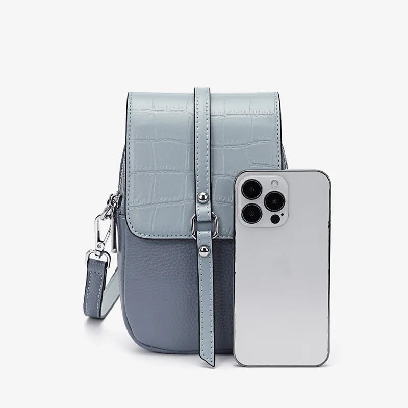 Cowhide Spring Women's Small Shoulder Bag Soft Leather Mobile Phone Bag
