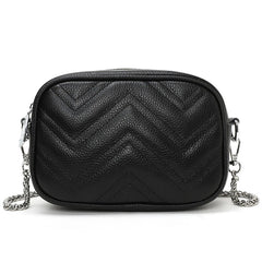Cowhide Messenger Bags Small square bag Leather Women Handbags Women Bags