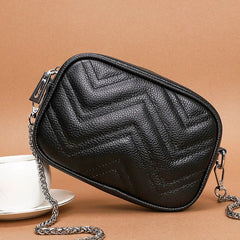 Cowhide Messenger Bags Small square bag Leather Women Handbags Women Bags