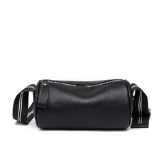 Vintage Leather Shoulder Bag Wide Belt Handbag Womens Messenger Bag