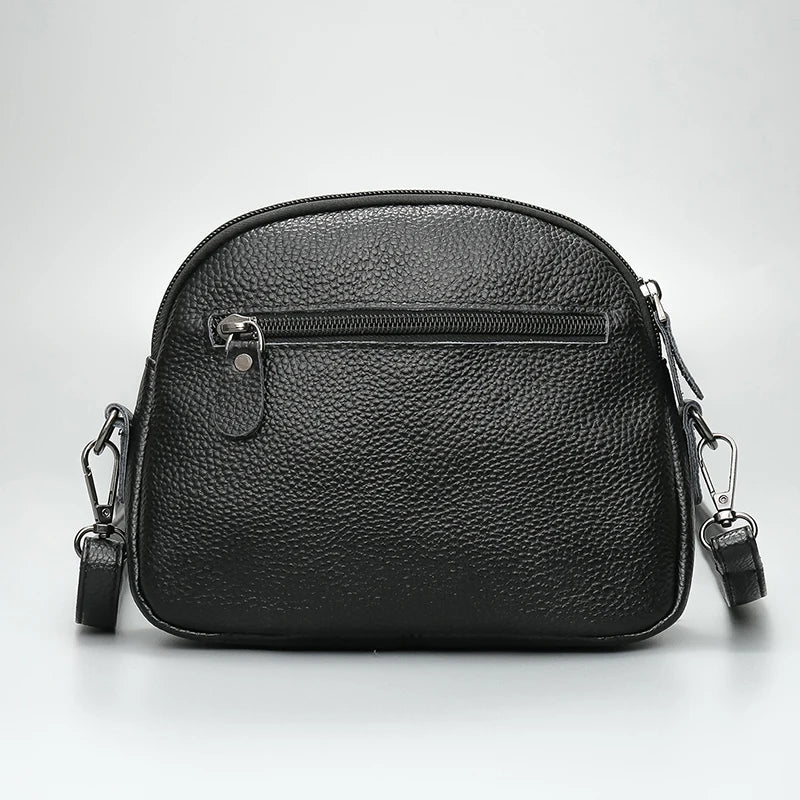 Cowhide Women Shoulder Bag Korean-style Crossbody Messenger Handbag