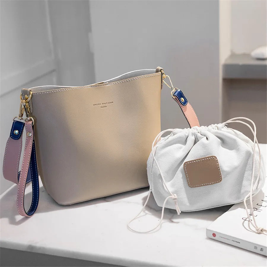 Color-Contrasted Shoulder Bag Woman?s Composite Bag Lady?s Messenger Bag