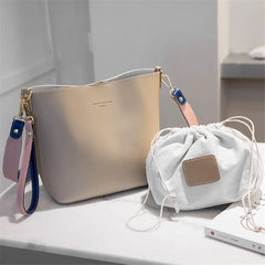 Color-Contrasted Shoulder Bag Woman?s Composite Bag Lady?s Messenger Bag