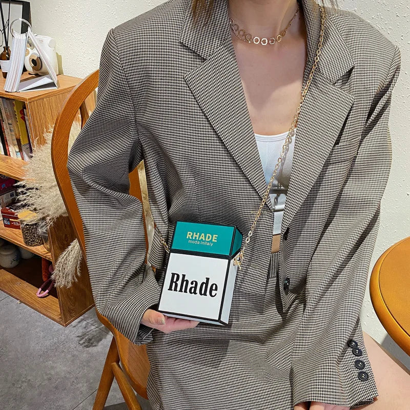 Funny Cigarette Case Shoulder Bag Crossbody Purse for Women